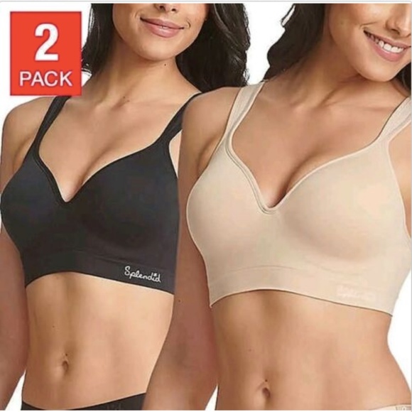 NWT Splendid Ladies' 2 Pack Seamless Wireless Bra - Picture 3 of 8